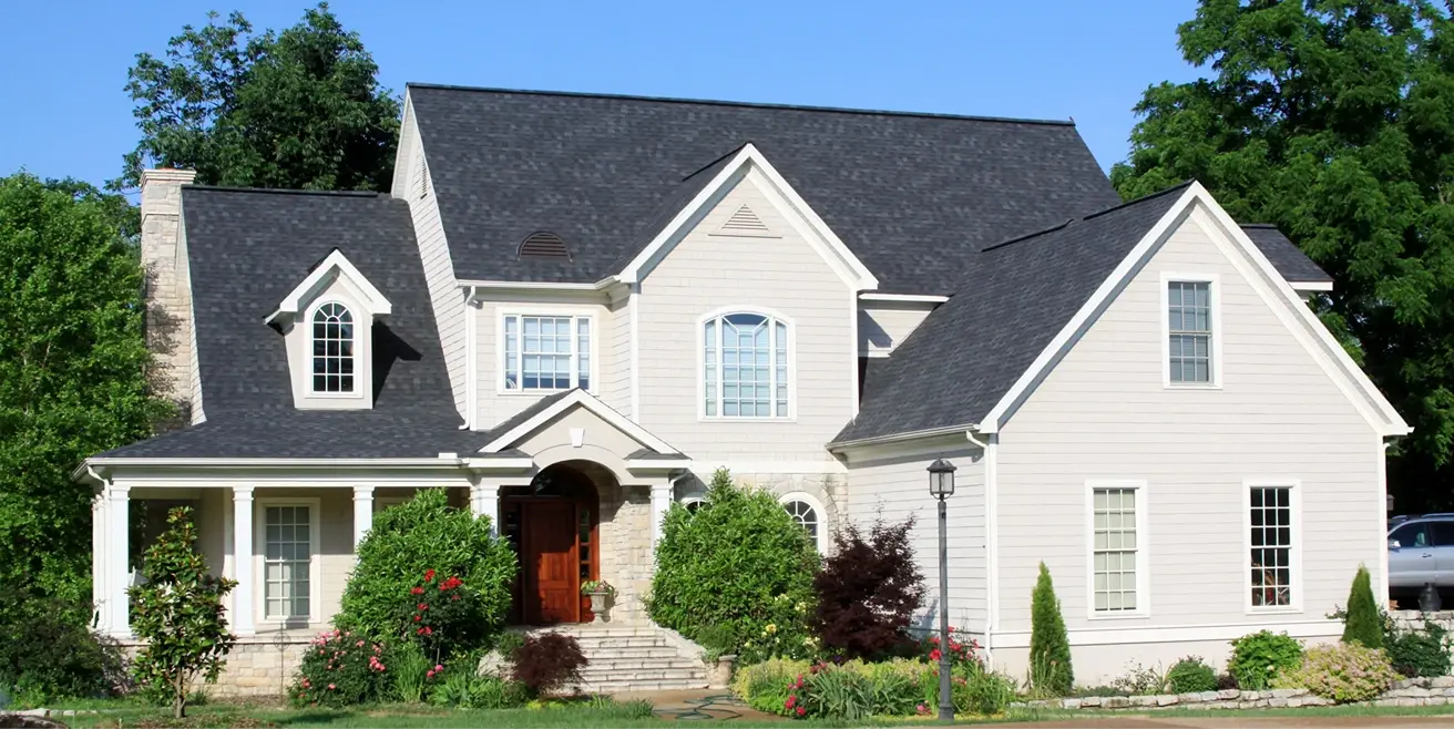 A repainted home exterior in the Ozarks