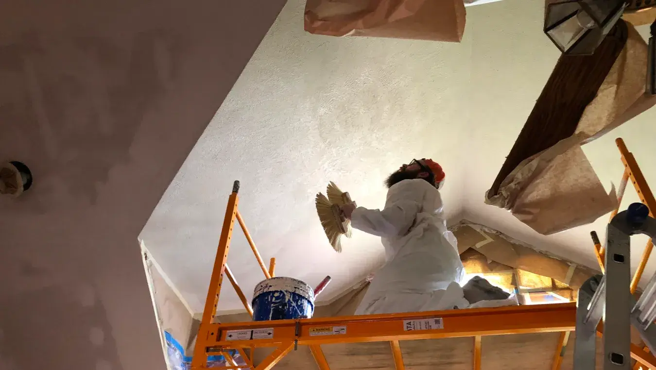 Freshly painted interior room