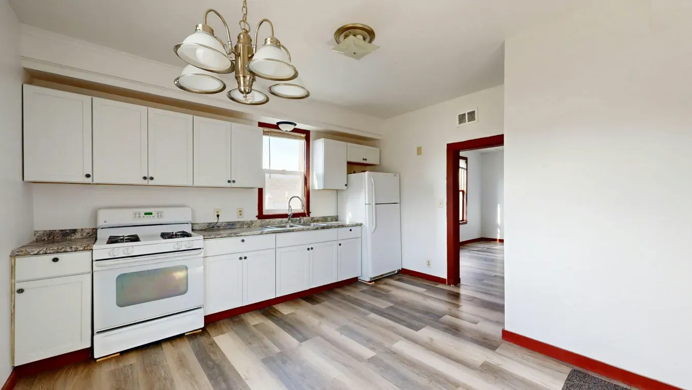 Kitchen cabinets painted white